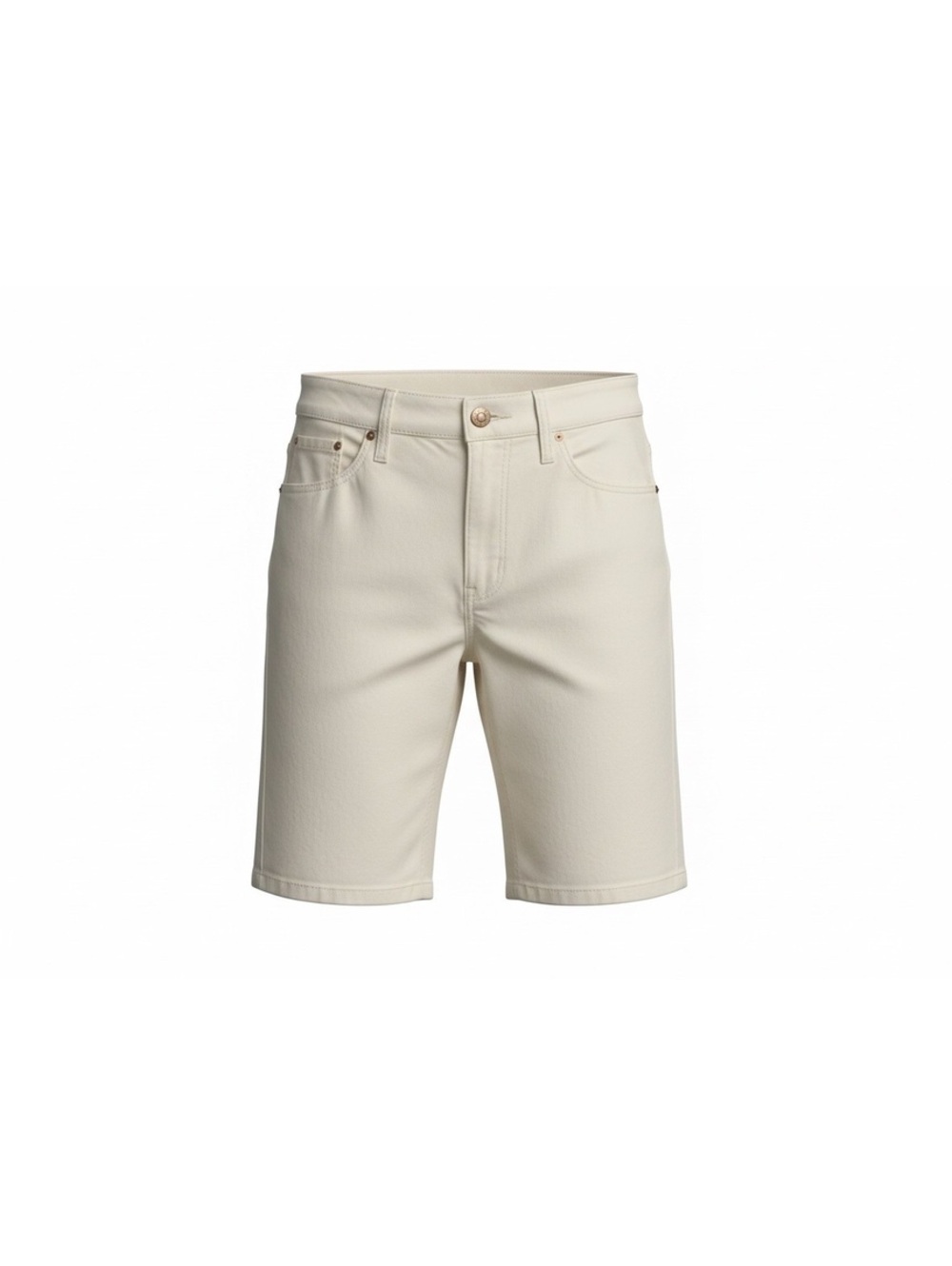 Nine West White Denim Bermuda Shorts (Size 12)